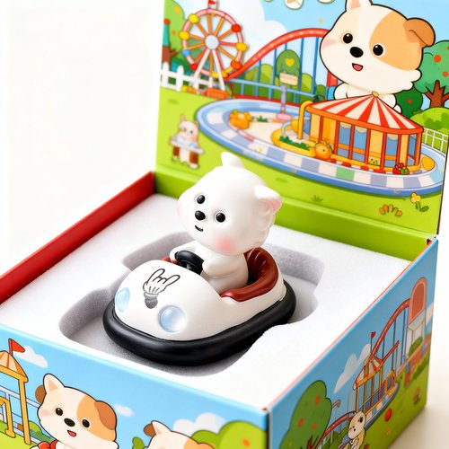 可爱卡通小狗3D模型摆件