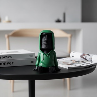 创意个性摩艾石像摆件家居装饰品现代简约客厅桌面工艺品