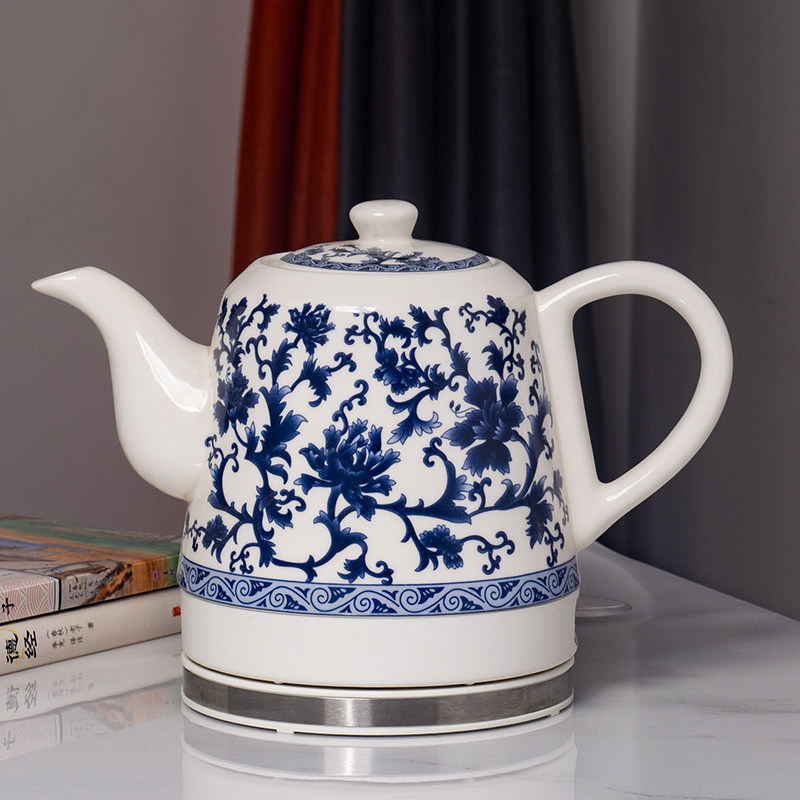 景德镇陶瓷电热水壶家用自动断电瓷器烧水壶防干烧泡茶壶开水壶