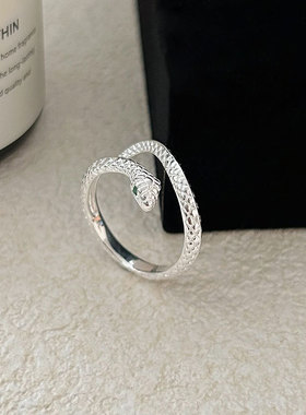 s925纯银戒指女食指环开口可调节