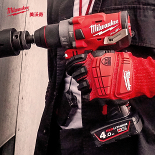 milwaukee美沃奇无刷锂电池冲击钻大功率打混凝土充电式手电钻12V