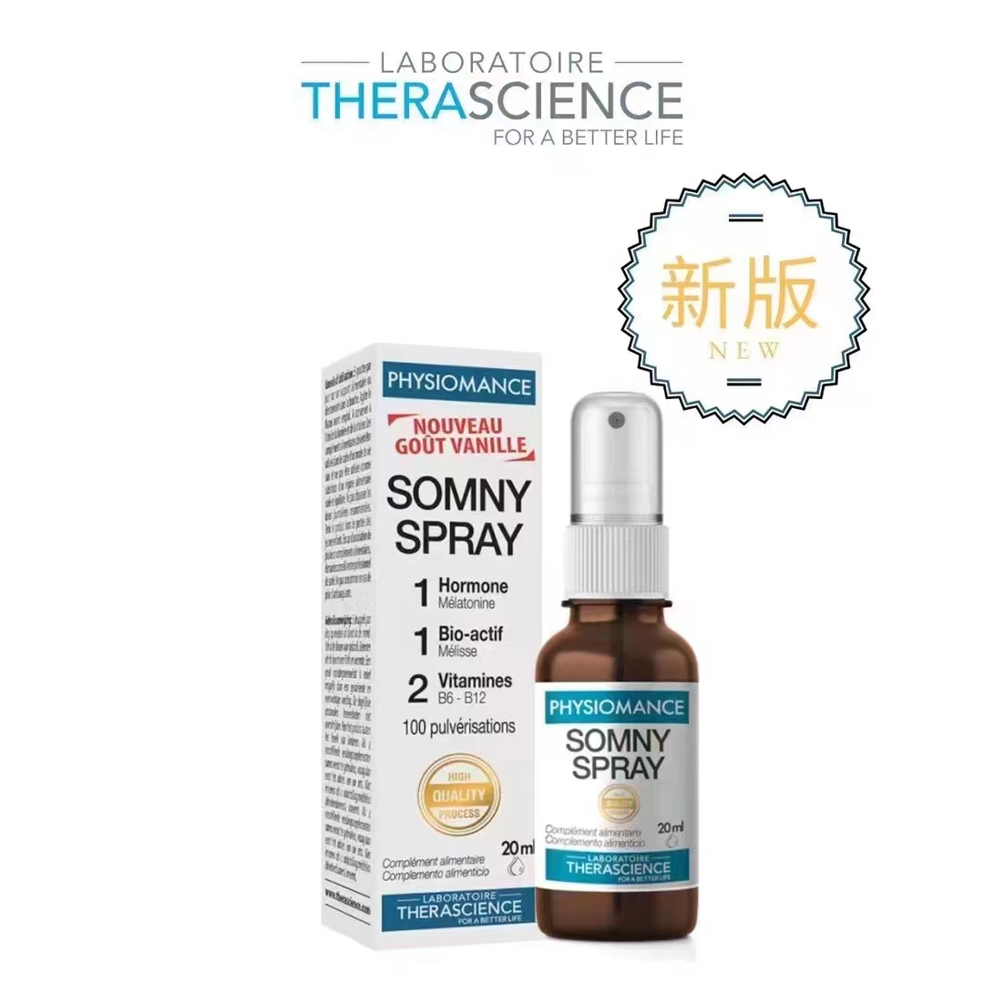 法国Somny spray睡眠喷雾褪黑素辅助入睡改善shui眠倒时差新品