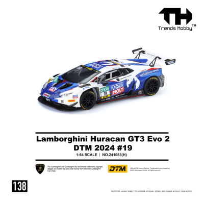 【预售全款】兰博基尼 Huracan GT3 EVO2 - DTM 2024 19号-138