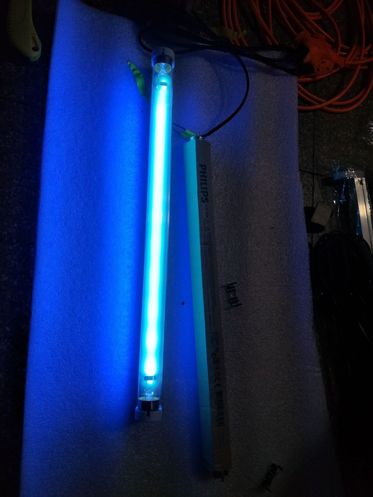 进口飞利浦空中家用紫外线UV杀菌灯管,消毒灯管套装TUV10W TUV15W