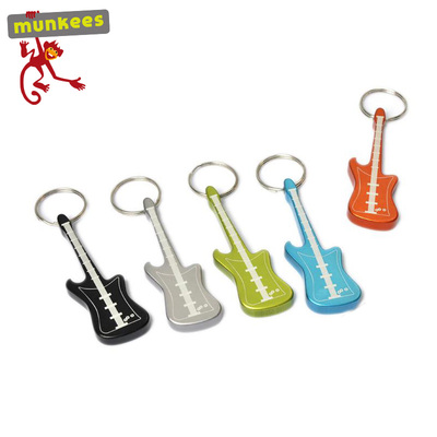 路客munkees小吉他啤酒开瓶器户外钥匙扣挂件时尚创意扣起子3418