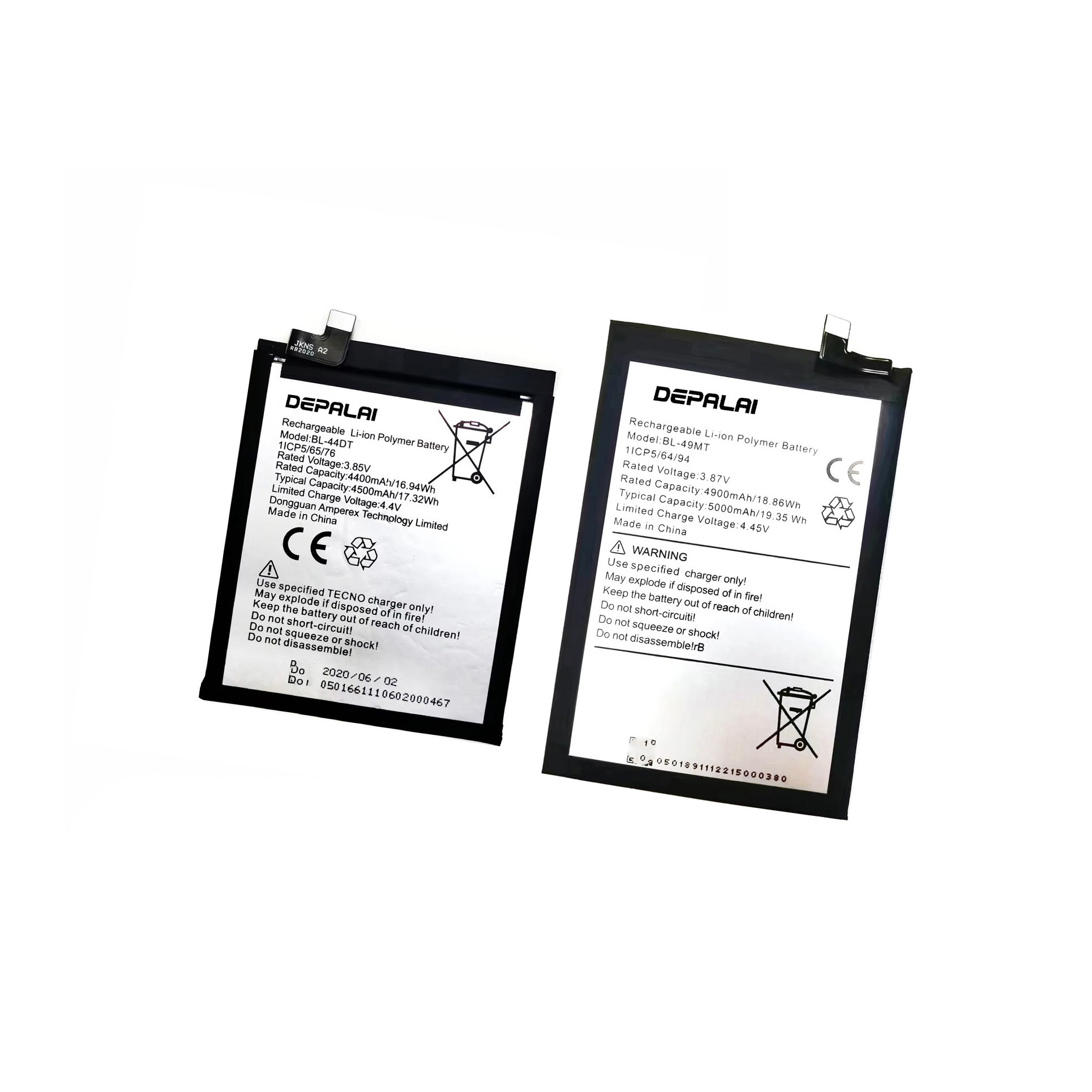 BL-5AAT 5ABT 44DT适用于传音Tecno 49MT 49QT电池BL-49Ui 58FT