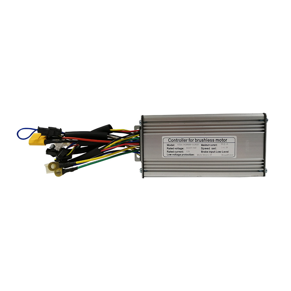 KT 昆腾 36V 48V 方波控制器 9管25A 500W 带倒车 巡航 外测速