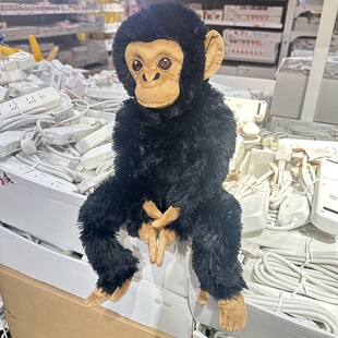 宜家桑罗帕瑞毛绒玩具黑猩猩32厘米玩偶公仔宠物抱枕睡觉毛绒玩具