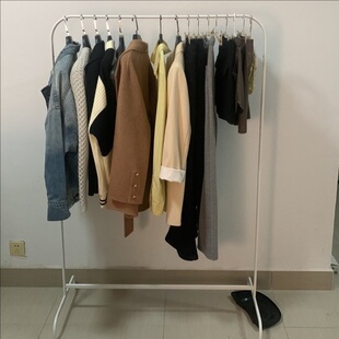 宜家晒衣架穆利格晒衣架晾晒衣杆衣帽架置地杆简约IKEA正品包邮