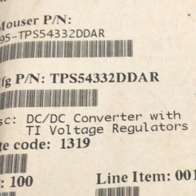 议价TPS54332DDAR 100pcs可维修