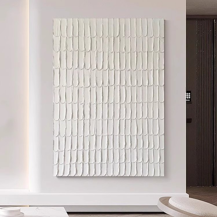 【手绘油画】抽象几何肌理装饰画客厅沙发落地玄关现代简约挂画图片