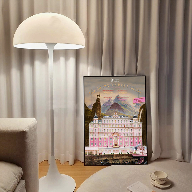 布达佩斯大饭店 北欧ins风小众装饰画治愈系客厅书房摆画卧室挂画图片