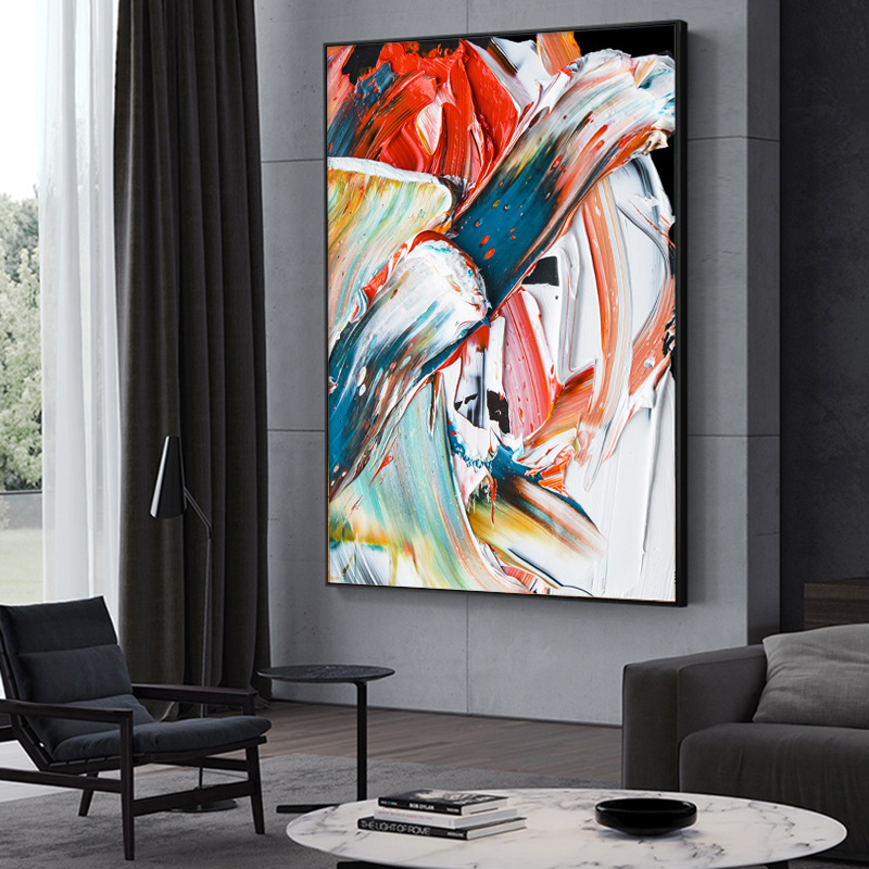 客厅装饰画北欧现代抽象艺术挂画餐厅玄关样板房壁画酒店卧室墙画图片