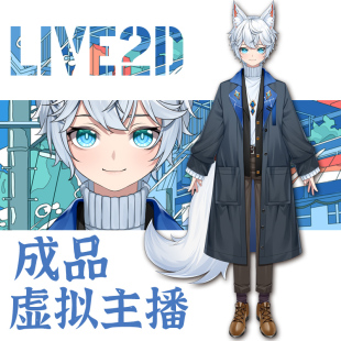 立绘约稿Vtube虚拟主播live2d成品原创建模二次元直播形象设计VUP