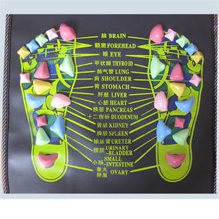 脚底养生足疗走毯脚垫石子路指压板 仿雨花石鹅卵石足底按摩垫