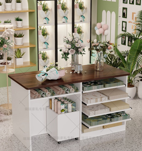 千花放包花桌抽拉收纳