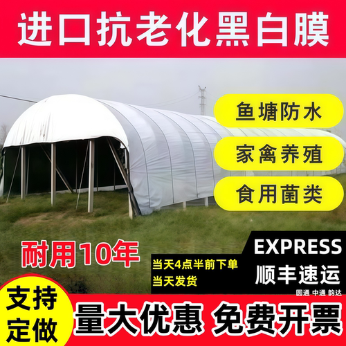 抗老化黑白膜加厚隔热降温养殖棚