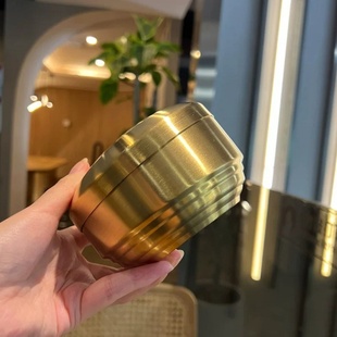 金碗质感防烫汤碗耐摔新品 304不锈钢韩式 料理食品级盖碗精致儿童