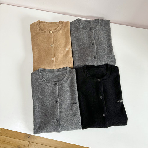 赵今麦同款羊毛羊绒针织开衫