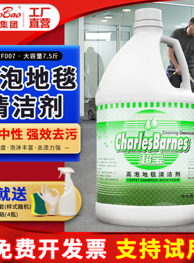 超宝高泡水地毯清洁剂酒店宾馆地毯去污起渍清洗剂多泡沫DFF007