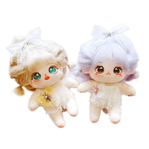 Хлопковая кукла с бабочкой, 20см, детская одежда