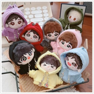 娃衣迷你衣服5cm娃衣娃帽5厘米7cm动物体海星体创意卫衣黑白粉紫