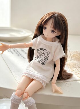 【azone光魇双生ob24/22】可爱波点吊带衫袜子连衣裙娃衣裙子替换