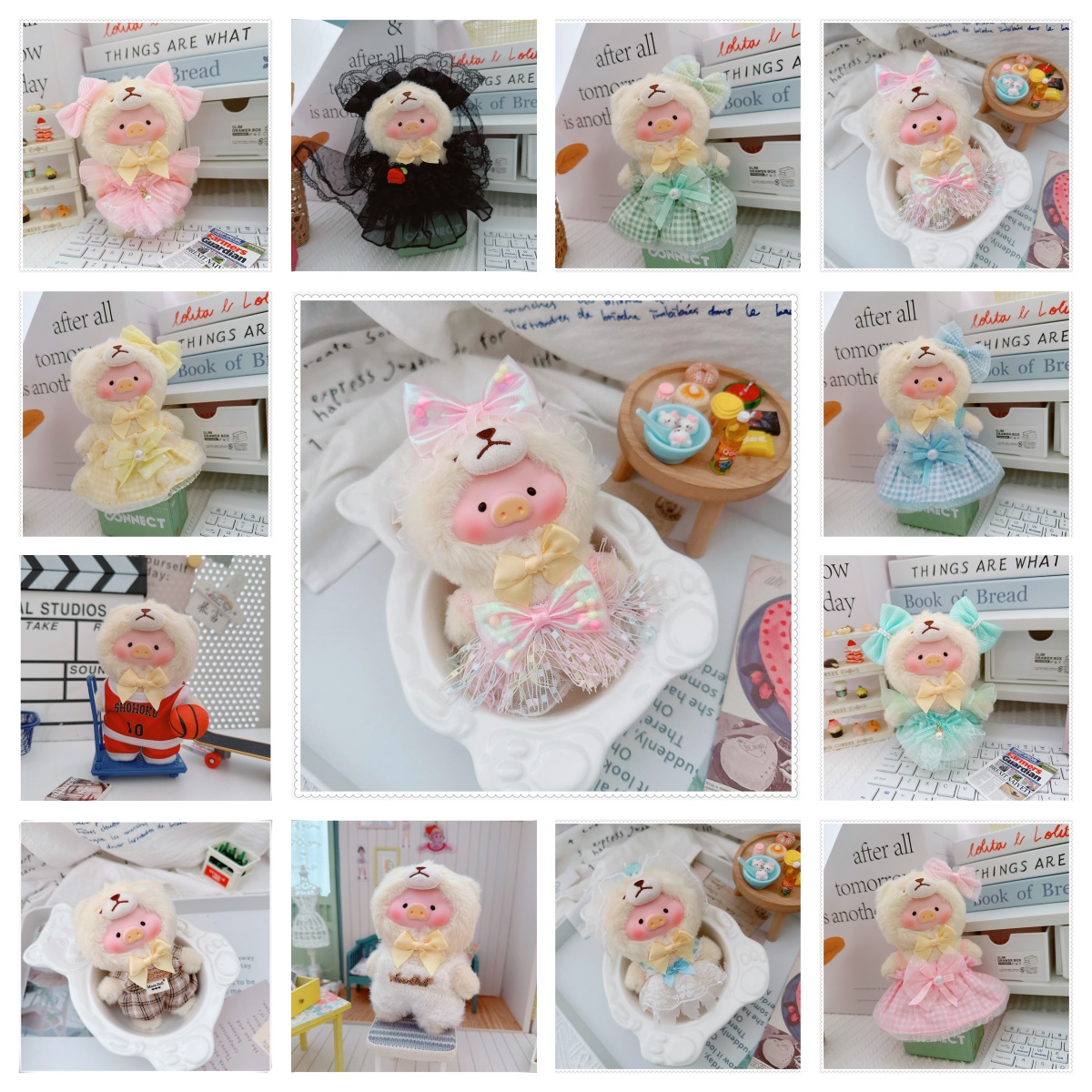 lulu猪搪胶娃衣裙子套装