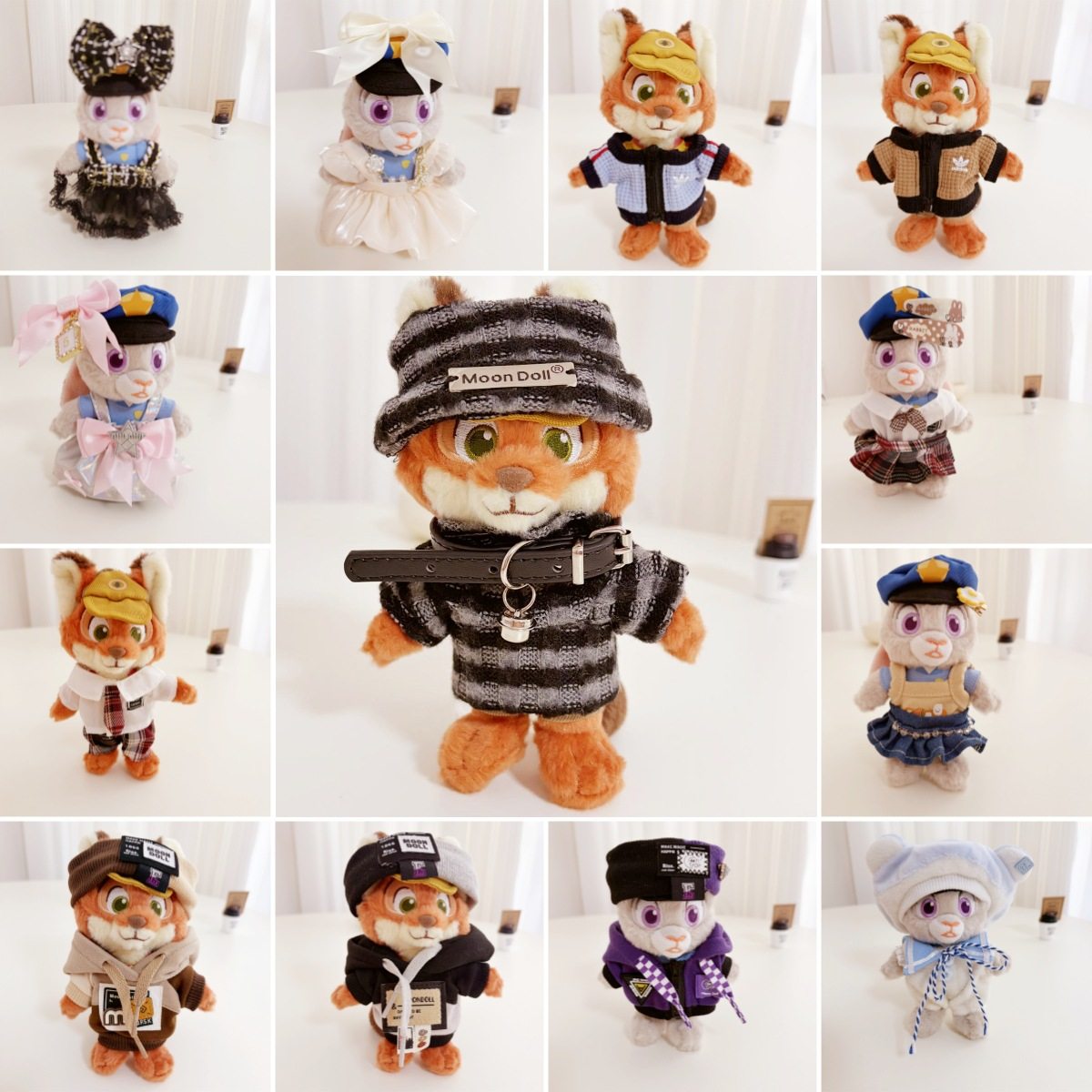 【仅售衣服】尼克小狐狸挂件娃衣服披肩朱迪钥匙扣套装卫衣连衣裙