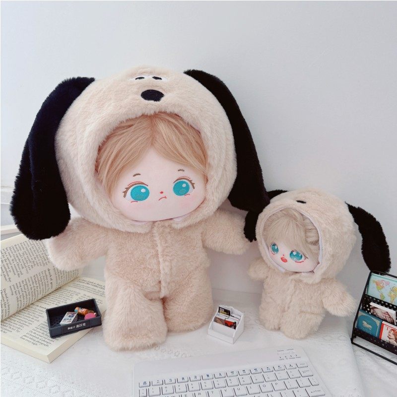 40cm棉花娃娃坐姿一番娃赏体衣服连体衣小狗毛绒爬爬衣睡衣服着替,模玩/动漫/周边/娃圈三坑/桌游,棉花娃娃/毛绒玩具娃衣,淘宝优惠券,粉丝福利购,淘宝优惠卷