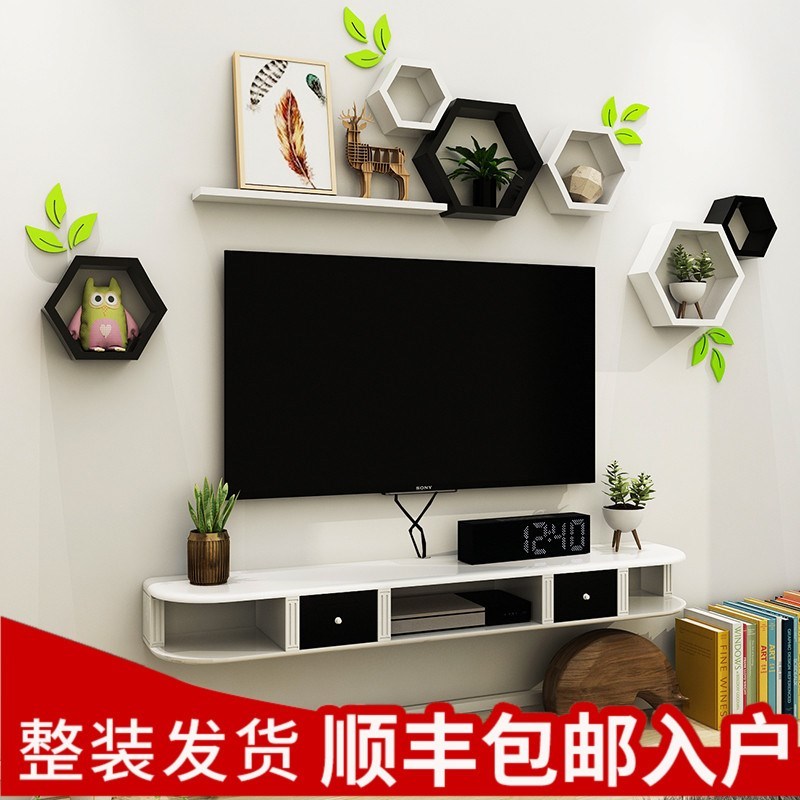卧室壁挂式电视柜简易小户型机顶盒墙上悬挂墙隔板置物架客厅壁挂|ruв категории жилой мебели, кабинет, телевизионный шкаф - от Buy2taobao.com для оказания профессиональной услуги покупки агента Taobao