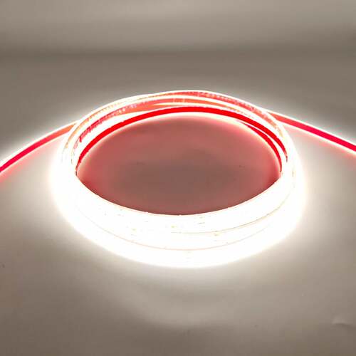 LED灯带24V COB实心矽胶 320灯 5MM 防水6.8MM宽 EVA发光花灯条