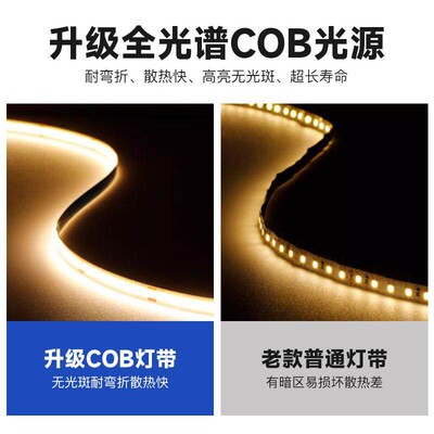 12V24V220V超薄cob免驱动灯带光源线条灯室内自粘氛围LED软线性灯