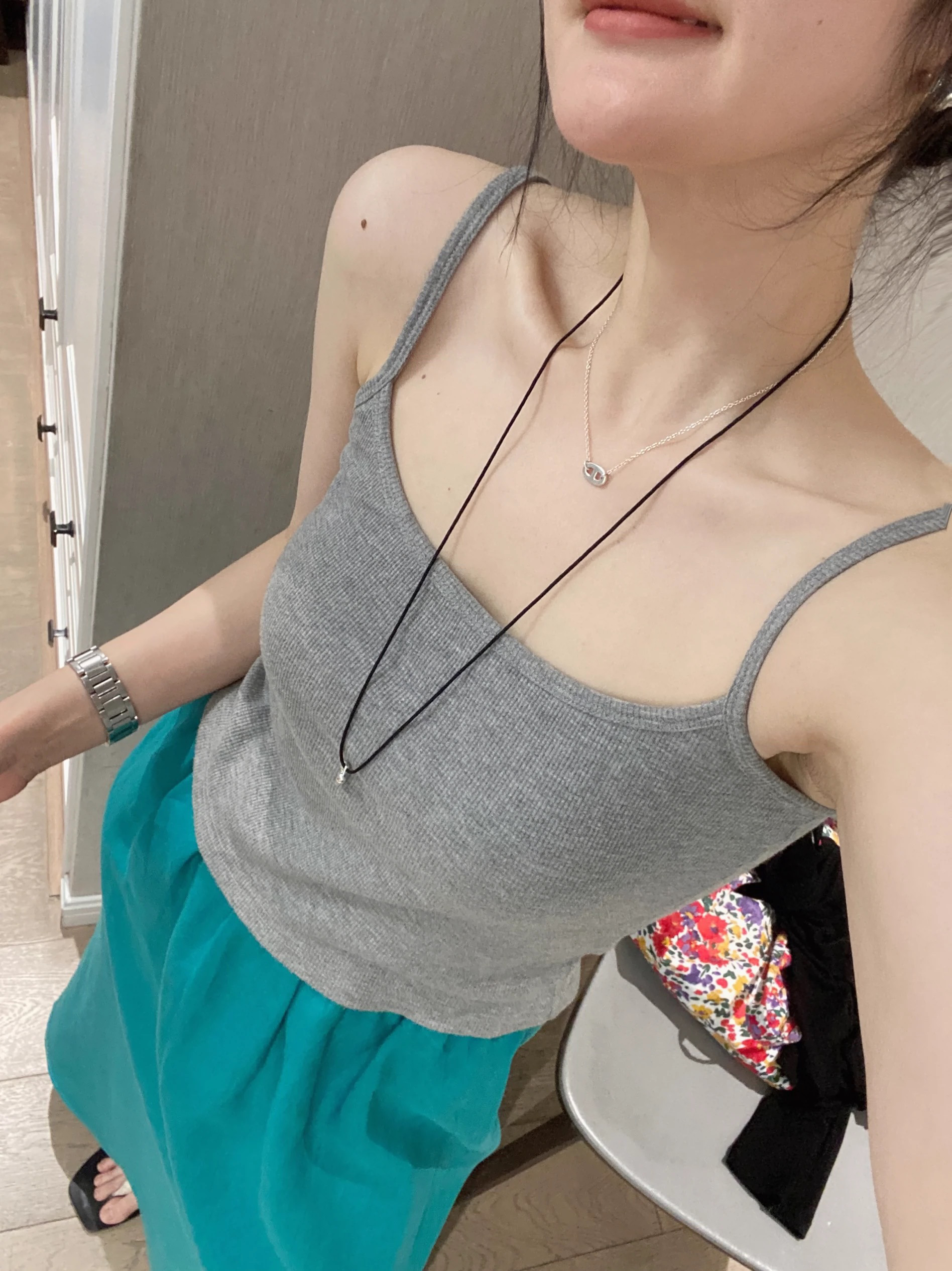 欧洲站2024欧货女装新品螺纹吊带内衣防走光吊带抹胸背心
