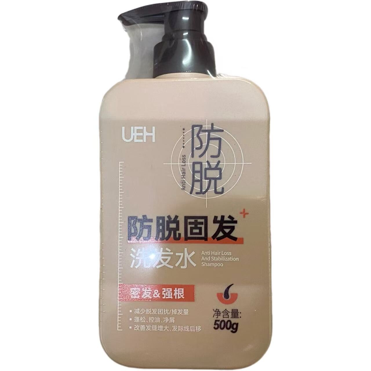 UEH防脱固发洗发水500g减少脱发困扰蓬松控油净屑改善发际线后移