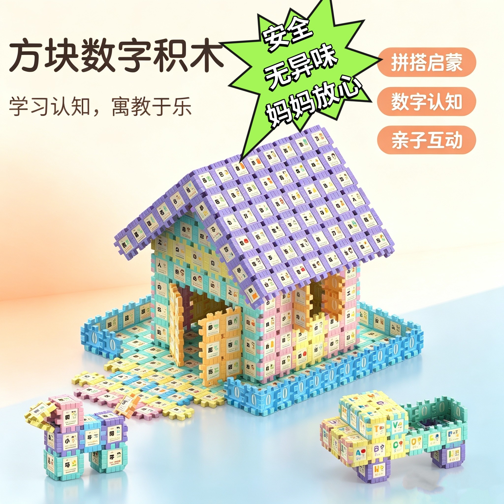 〖好物推荐〗马卡龙方块数字儿童