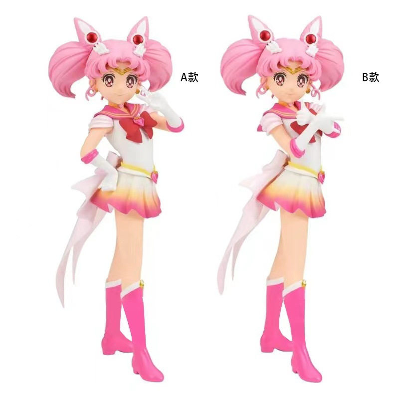 美少女战士二次元手办动漫摆件卡通小小兔小月亮公仔玩具手办模型