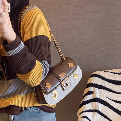 2026新款菱格斜挎包通勤女包