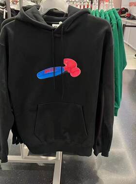 NIKE耐克男FLC滑板彩色涂鸦户外运动训练加绒连帽衫卫衣FQ2193