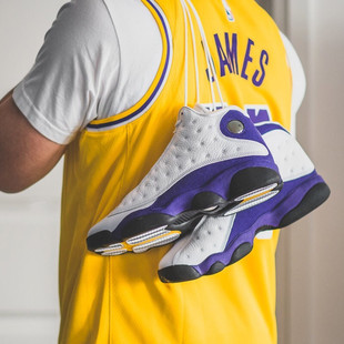 Lakers 105 Air Retro 湖人配色414571 Jordan AJ13篮球鞋