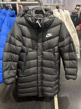 NIKE耐克羽绒服男中长款2025 秋冬新款防风保暖羽绒衣IB2963-010