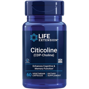 现货Life Extension胆碱 胞二磷胆碱Citicoline CDP-Choline大脑