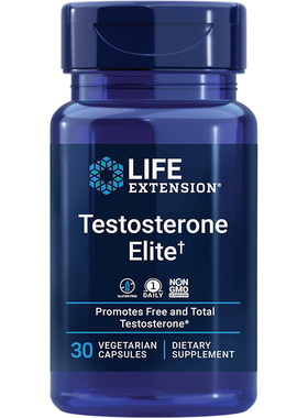 现货 美国Life Extension Testosterone Elite睾酮营养胶囊 30粒