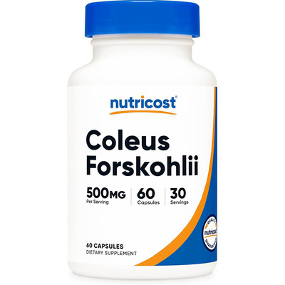 现货nutricost Coleus Forskohlii毛喉鞘蕊花提取物胶囊250mg60粒