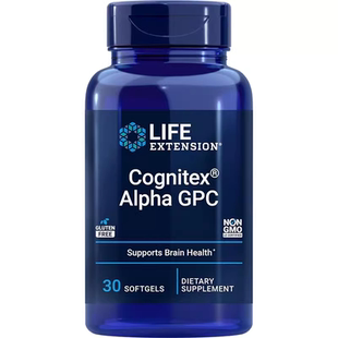 现货Life extension Cognitex Alpha GPC磷脂醯丝氨酸 记忆力大脑