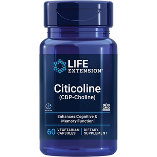 美国Life Extension胆碱 胞二磷胆碱Citicoline CDP-Choline大脑