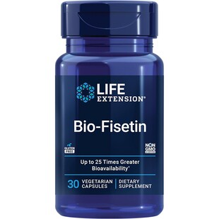 美国原装Life Extension Bio-Fisetin 漆黄素 非瑟酮 姜黄素伴侣
