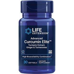 现货Life Extension高级姜黄素精华姜黄提取物姜和姜黄酮控制炎