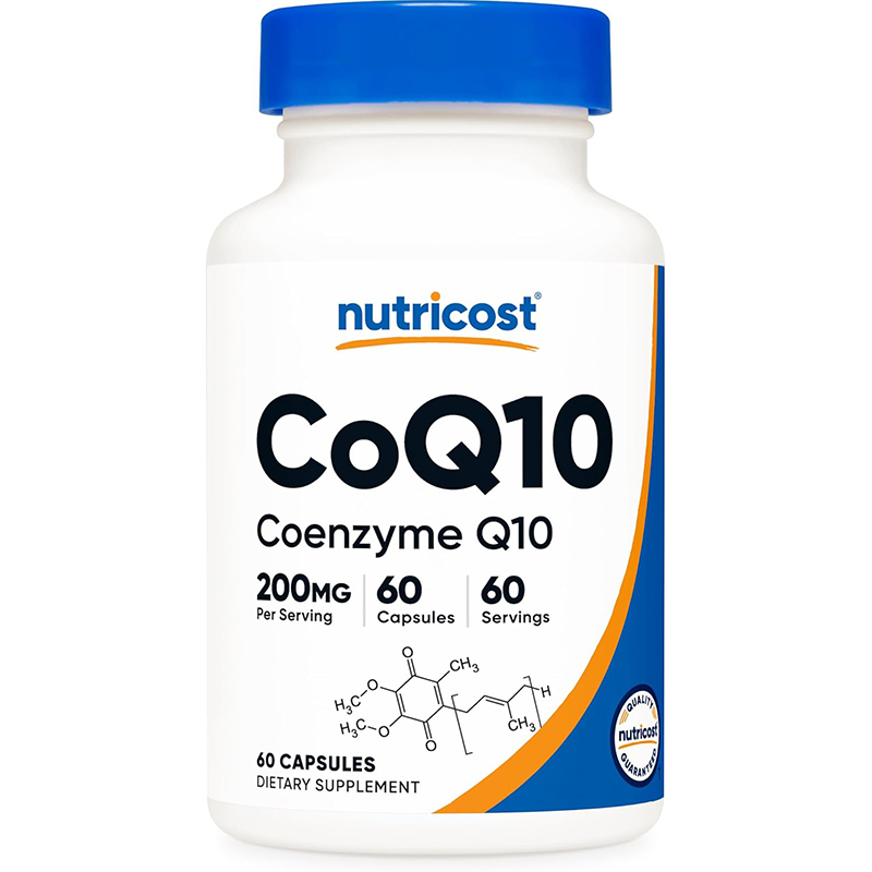 美国直邮Nutricost CoQ10 辅酶Q10 200mg*60粒胶囊心脏 皮肤 大脑
