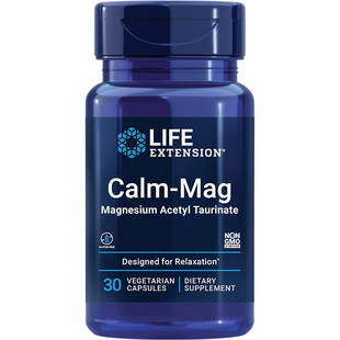 临期Life Extension Calm-Mag乙酰牛磺酸镁 舒缓大脑放松心情30粒